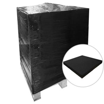 Fallschutzmatten schwarz | 132 Stück | 50x50x4,5 cm